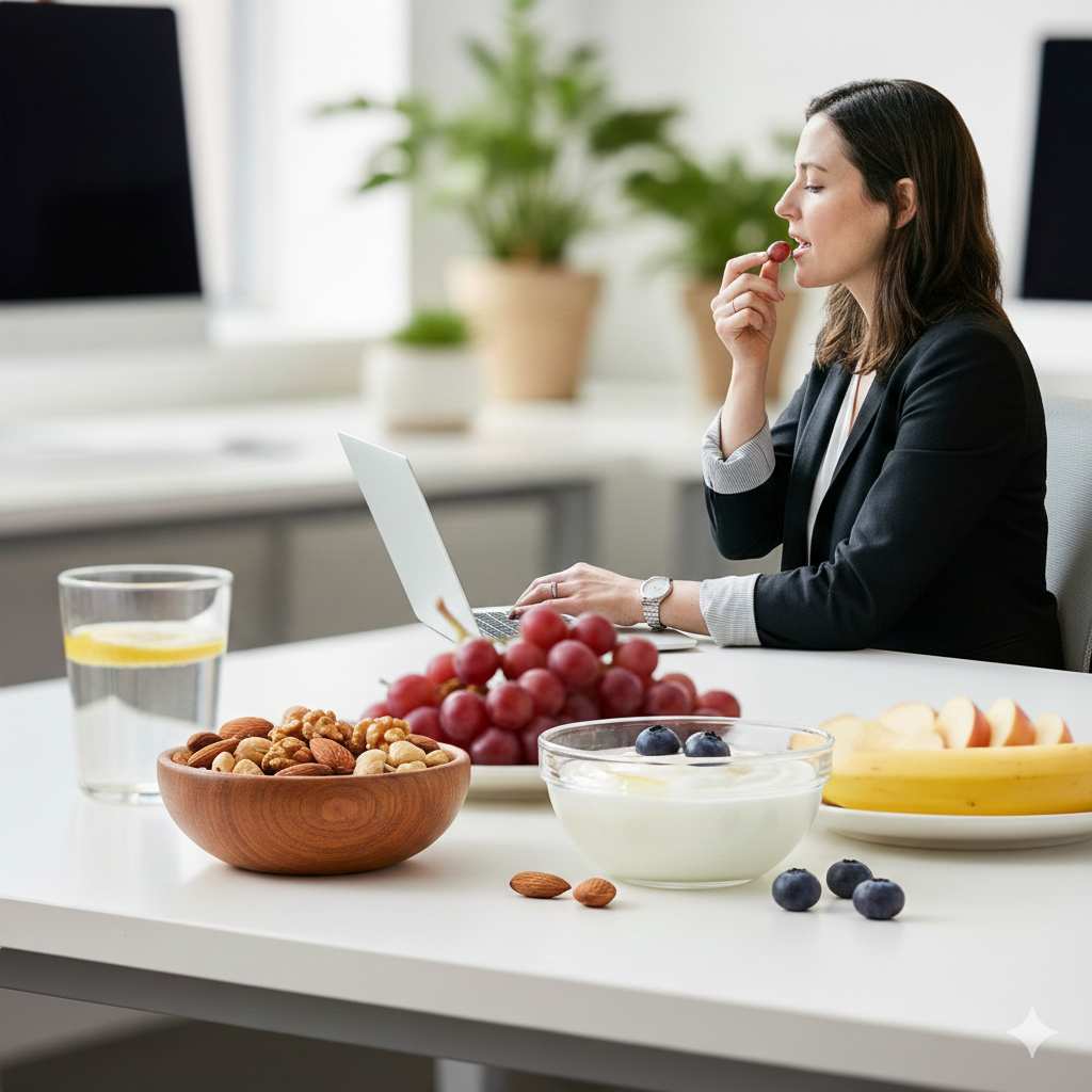 Healthy office snacks that support weight loss for working professionals