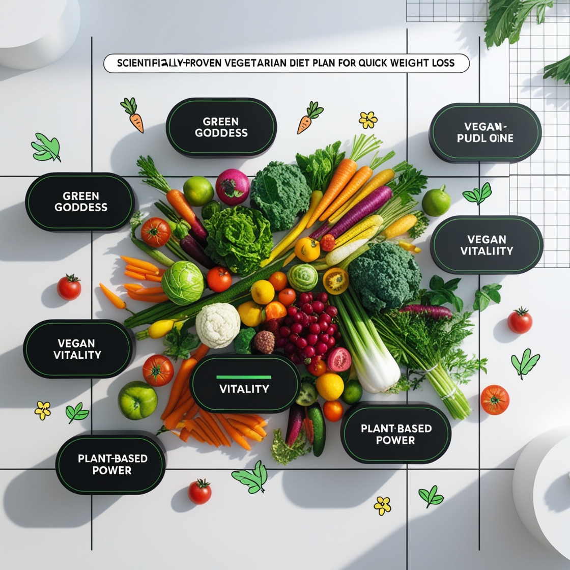 10 Scientifically Proven Vegetarian Diet Plans for Quick Weight Loss